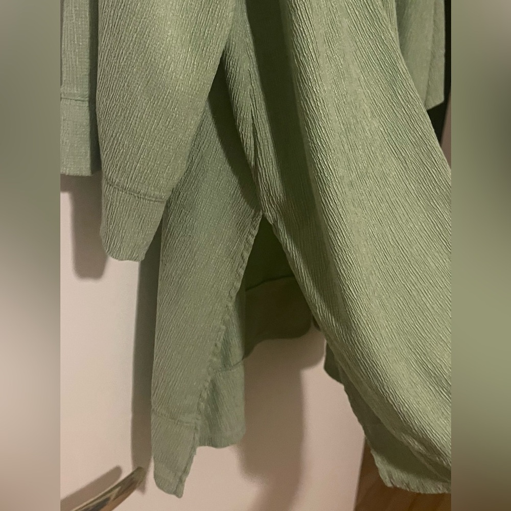 Green Collared Tunic Top - Picture 3 of 3